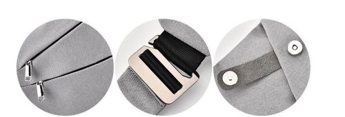 Тактическая нагрудная сумка мессенджер Cross Body однолямочная, Водонепроницаемая мужская барсетка через плечо, Сумка Кросс боди, Серая