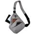 Тактическая нагрудная сумка мессенджер Cross Body однолямочная, Водонепроницаемая мужская барсетка через плечо, Сумка Кросс боди, Серая