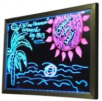 Рекламная светящаяся LED доска 300х400 ( флуоресцентная ) 400 х 300 fluorecent board 30*40