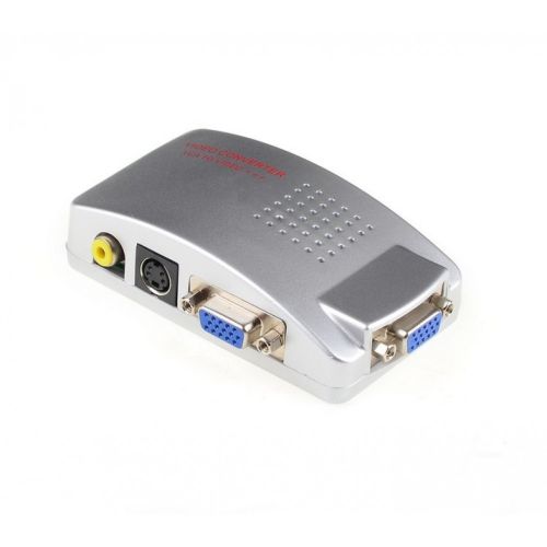 Універсальний конвертер VGA-RCA AV + S-Video TV converter з VGA на RCA для підключення від ПК до ТБ.
