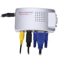 Універсальний конвертер VGA-RCA AV + S-Video TV converter з VGA на RCA для підключення від ПК до ТБ.