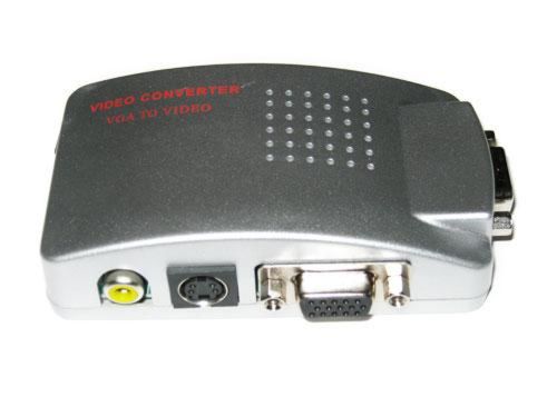 Універсальний конвертер VGA-RCA AV + S-Video TV converter з VGA на RCA для підключення від ПК до ТБ.