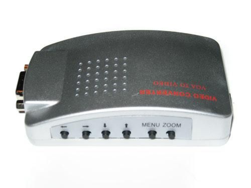 Універсальний конвертер VGA-RCA AV + S-Video TV converter з VGA на RCA для підключення від ПК до ТБ.