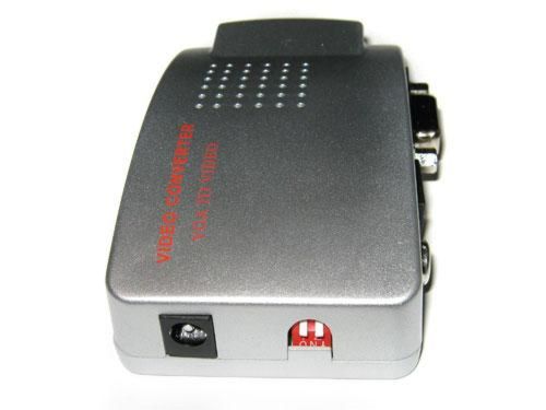 Універсальний конвертер VGA-RCA AV + S-Video TV converter з VGA на RCA для підключення від ПК до ТБ.