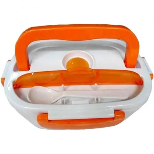Електричний Ланч Бокс Electric lunch heater box з підігрівом від мережі 220V на 2 Відділення, харчової термо судочок контейнер для їжі