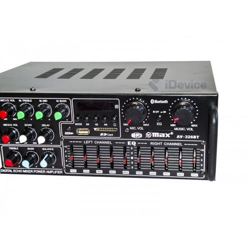 Інтегральний підсилювач потужності звуку UKC AV - 326BT 240W з Bluetooth і караоке