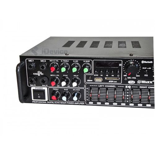 Інтегральний підсилювач потужності звуку UKC AV - 326BT 240W з Bluetooth і караоке