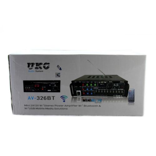Інтегральний підсилювач потужності звуку UKC AV - 326BT 240W з Bluetooth і караоке