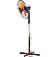Підлоговий вентилятор Domotec MS-1619 40 см stand fan 16 " дюймів 40W Помаранчевий Домотек Orange на телескопічній ніжці з поворотом і нахилом