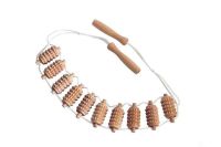 Дерев'яний Стрічковий масажер для тіла з голчастими валиками