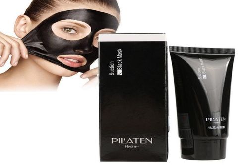Чорна маска Pilaten Black Mask в тюбику, очищаюча маска для обличчя-плівка від чорних крапок