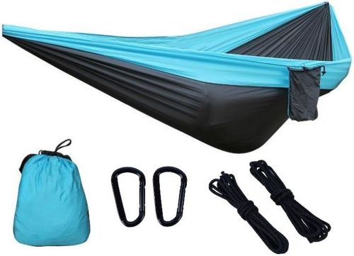Гамак из нейлона туристический одноместный Travel hammock 270х140 см Летний с карманом