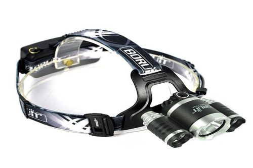 Фонарь налобный фонарик 3 Led Bailong RJ-3000 T6 3 в 1 Светодиодный тройной фонарь аккумуляторный RJ3000 на голову