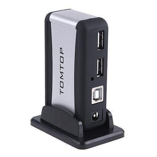 Вертикальний USB хаб HUB 2.0 Tomtop на 7 портів розгалужувач подовжувач від мережі