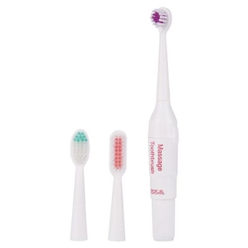 Електрична зубна щітка на батарейках 3 в 1 Massage Toothbrush R008-1