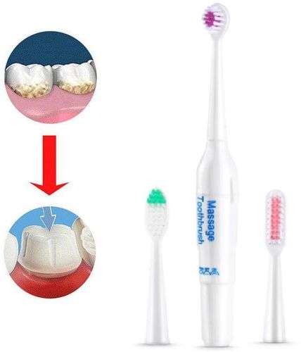 Електрична зубна щітка на батарейках 3 в 1 Massage Toothbrush R008-1