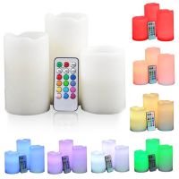 Комплект світлодіодних свічок різної висоти з пультом управління Luma Candles Color Changing