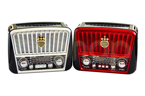 Портативный радио приемник - MP3 колонка Golon RX-456S Solar с солнечной панелью