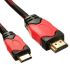 Посилений в обмотці кабель, перехідник з HDMI на mini HDMI довжиною 1.5 м