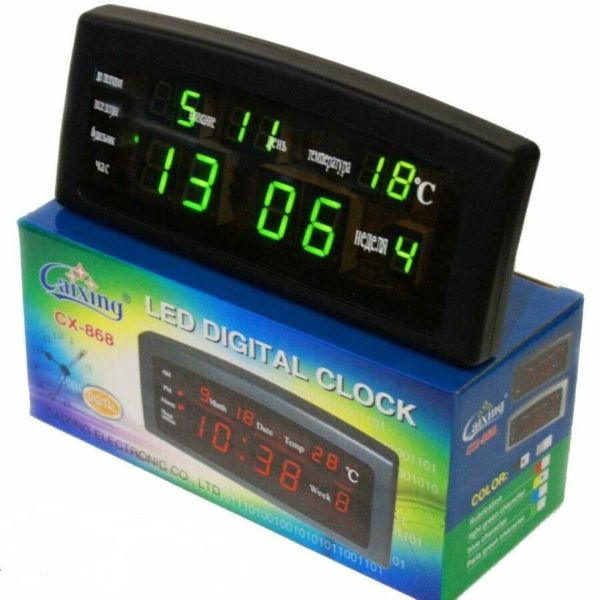Настільні годинники Caixing CX-868 настінні електронні годинники