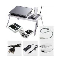 Підставка столик для ноутбука E-Table LD 09 2ма USB кулерами, Етейбл, е тейбл