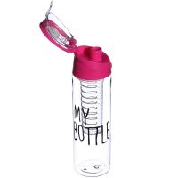 Бутылка для напитков My Bottle 6009-700 с колбой под фрукты, цвета в ассортименте