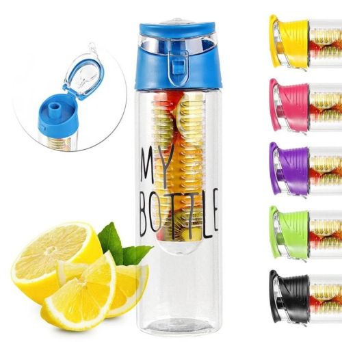 Бутылка для напитков My Bottle 6009-700 с колбой под фрукты, цвета в ассортименте