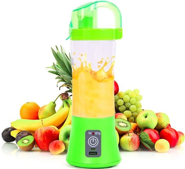 Акумуляторний портативний блендер Qllipin Juice Cup OL-602 з поїлкою 380 мл працює від USB кабелю