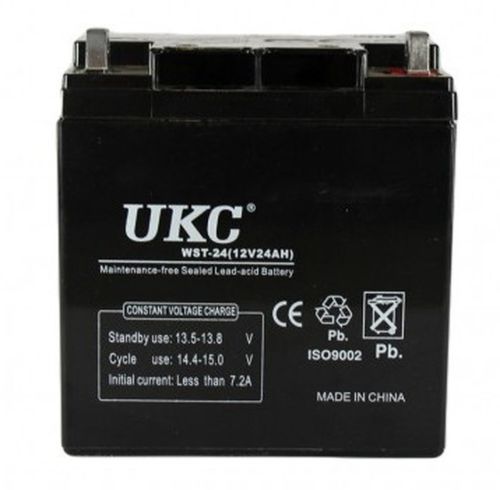 Універсальний акумулятор UKC 12V 24AH WST-24 (акумуляторна батарея 12В 24аг)