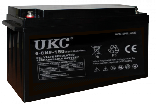 Универсальный гелевый аккумулятор GEL UKC 6-CNF-150 12V 150Ah (Аккумуляторная батарея 12В 150Ач)