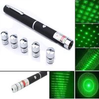 Зелений Лазер (Green laser) 5 насадок 5 в 1 8400, лазерні указки, лазер указка, лазер зелений
