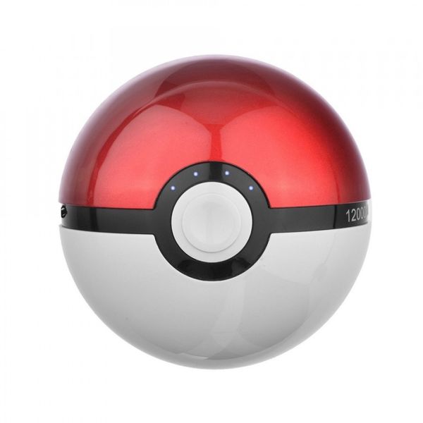 Портативний зарядний пристрій Power Bank 10000 mAh у вигляді Pokeball, у формі Покебол з мультфільму Pokemon
