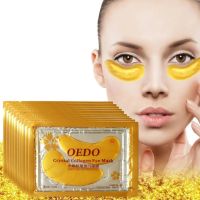 Золотые коллагеновые патчи для глаз Efero Crystal Golden Gold Eye Mask с биоактивным золотом 10шт