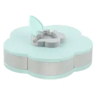 Обертається складна одноярусна цукерниця Flower Candy Box, Манежниця для цукерок і фруктів з підставкою під телефон, Тарілка для закусок 5 відсіків
