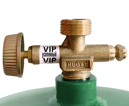 Туристичний газовий балон Golden Lion Rudyy SB-605 без пальника 8 літрів 3кг, побутовий балон 2.5 кВт Пропан з ручкою GL - 2 PK - 605 для дому Зелений