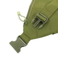 Тактична нагрудна сумка месенджер Cross Body оливкова однолямочная водонепроникна чоловіча барсетка через плече, кобура олива крос боді, Хакі