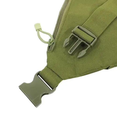 Тактична нагрудна сумка месенджер Cross Body оливкова однолямочная водонепроникна чоловіча барсетка через плече, кобура олива крос боді, Хакі