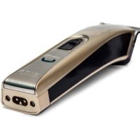 Бездротова акумуляторна машинка GEMEI GM-657 3W для стрижки волосся, акумуляторний тример бритва для окантовки бороди і вусів Gemmy Золотистий