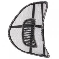 Ортопедическая спинка-подушка Plymex Seat Back c массажером Упор поясничный для спины на кресло, стул, в автоSupretto Car Back Support