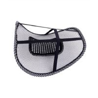 Ортопедическая спинка-подушка Plymex Seat Back c массажером Упор поясничный для спины на кресло, стул, в автоSupretto Car Back Support