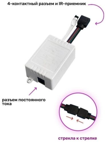 Комплект светодиодной LED ленты 5050 RGB Все цвета 12V цветная 5м пульт блок, разноцветная в силиконе SMD5050 многоцветная светодиодная лента