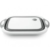 Складна обробна дошка Chopping Board 4 в 1 для миття і різання овочів з зливним отвором миска Chopper