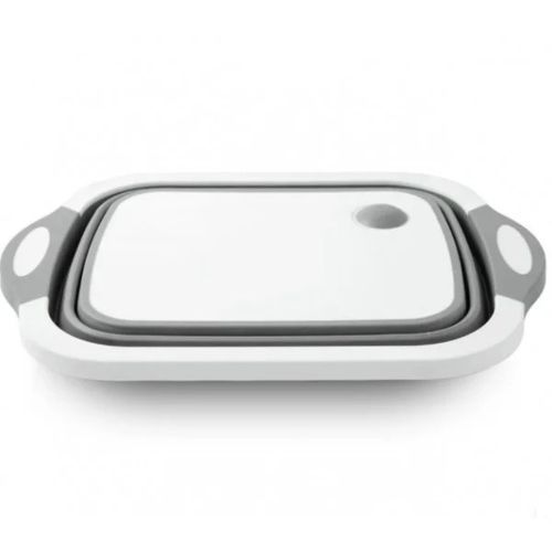 Складна обробна дошка Chopping Board 4 в 1 для миття і різання овочів з зливним отвором миска Chopper