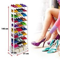Органайзер, полиця для взуття Amazing Shoe Rack металева на 30 пар