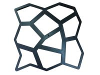 Форма для садової тротуарної доріжки 45x45 см Cobblestone-Look ФМ3840, форми для садової плитки