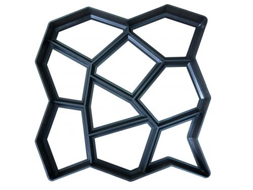 Форма для садової тротуарної доріжки 45x45 см Cobblestone-Look ФМ3840, форми для садової плитки