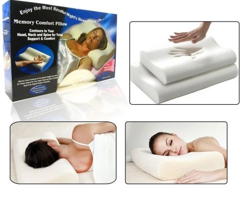 Ортопедическая подушка Comfort Memory Pillow Foam, Латексная подушка с памятью Мэмори Пилоу