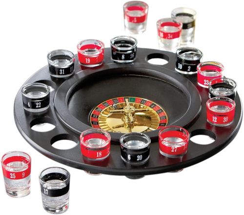 Алкогольна рулетка зі стопками Drinking Roulette Set i3 - 90 алко рулетка на 16 чарок, Алкорулетка