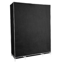Складаний тканинний шафа для одягу Storage Wardrobe 88130 на 3 секції 130х45х175 см потрійний каркасний для речей