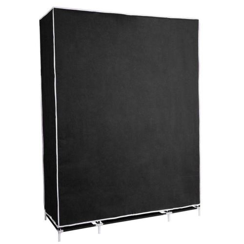 Складаний тканинний шафа для одягу Storage Wardrobe 88130 на 3 секції 130х45х175 см потрійний каркасний для речей